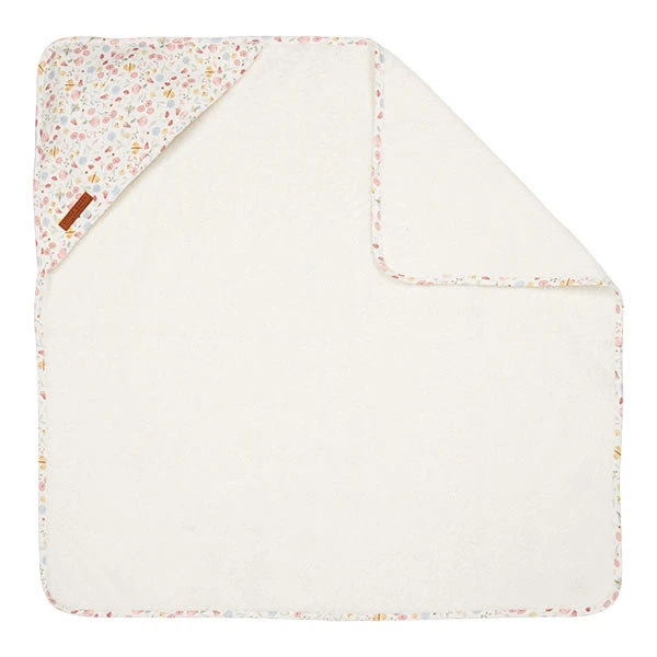 Little Dutch Badcape Flowers & Butterflies - 75x75 Cm 3 Little Dutch Badcape Flowers & Butterflies - 75x75 Cm - Afbeelding 3