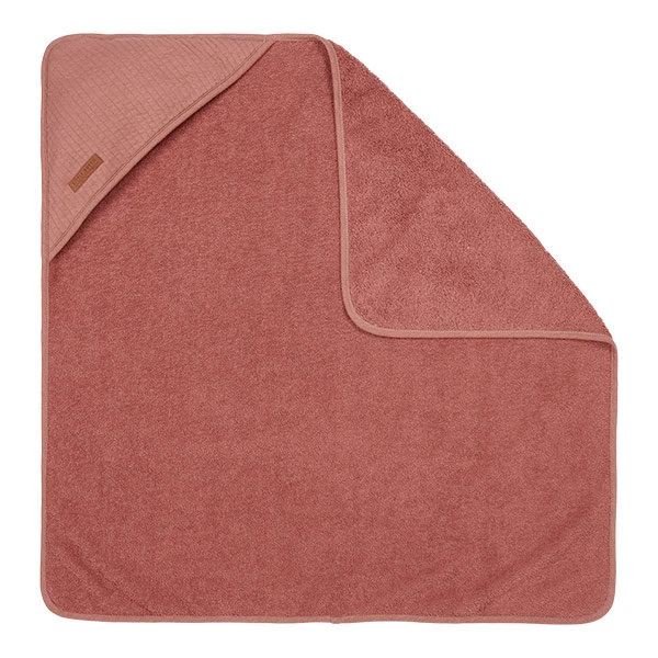 Little Dutch Badcape Pure Pink Blush - 75x75 Cm 3 Little Dutch Badcape Pure Pink Blush - 75x75 Cm - Afbeelding 3