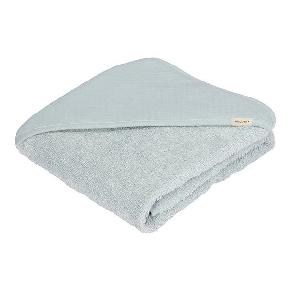 Little Dutch Badcape Pure Soft Blue - 75x75 Cm 1 Little Dutch Badcape Pure Soft Blue - 75x75 Cm