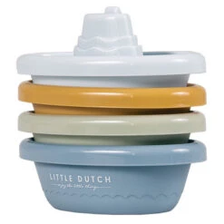 Little Dutch Badspeelgoed Stapelbare Badbootjes Blue -Little Thingz little dutch little dutch badspeelgoed stapelbare 4