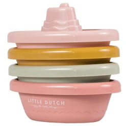 Little Dutch Badspeelgoed Stapelbare Badbootjes Pink