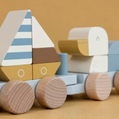 Little Dutch Blokkentrein Sailors Bay -Little Thingz little dutch little dutch blokkentrein sailors bay 3