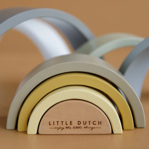 Little Dutch Houten Regenboog Blue +12M 3 Little Dutch Houten Regenboog Blue +12M - Afbeelding 3