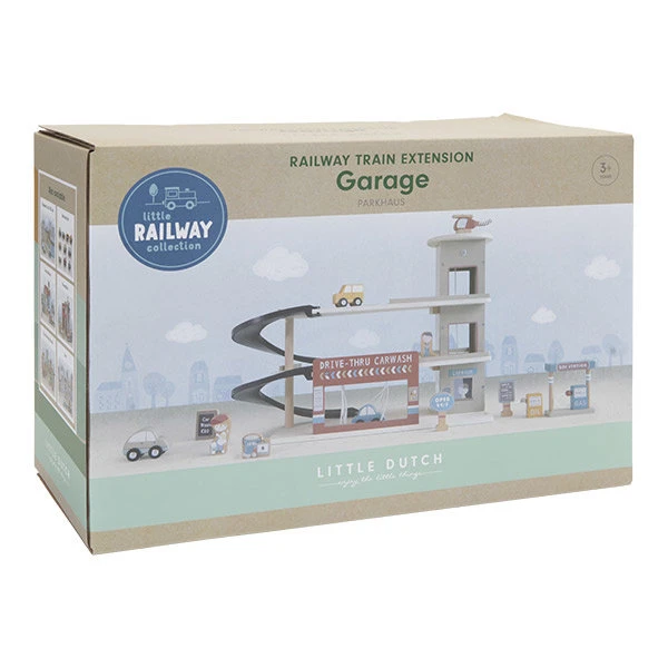 Little Dutch Houten Speelset - Garage 2 Little Dutch Houten Speelset - Garage - Afbeelding 2
