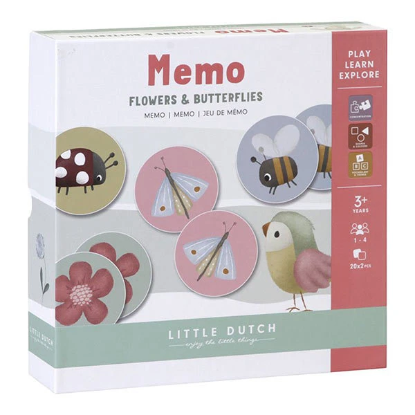 Little Dutch Memo Spel Flowers & Butterflies 6 Little Dutch Memo Spel Flowers & Butterflies - Afbeelding 6
