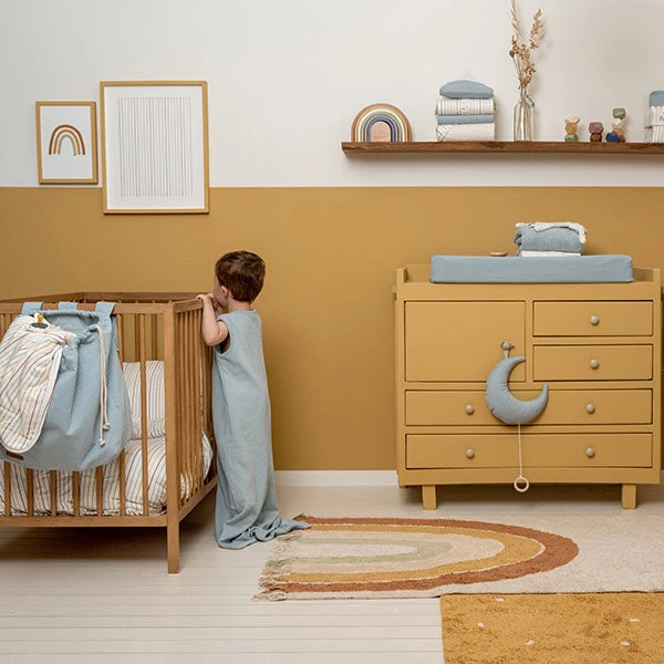 Little Dutch Monddoekjes Vintage Sunny Stripes/Pure Soft Blue 2 Little Dutch Monddoekjes Vintage Sunny Stripes/Pure Soft Blue - Afbeelding 2