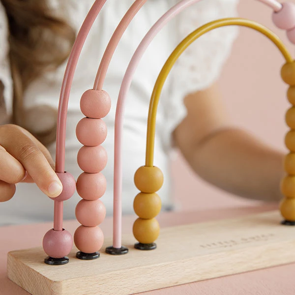 Little Dutch Regenboog Telraam Pink +12M 6 Little Dutch Regenboog Telraam Pink +12M - Afbeelding 6