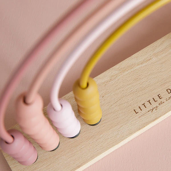 Little Dutch Regenboog Telraam Pink +12M 7 Little Dutch Regenboog Telraam Pink +12M - Afbeelding 7