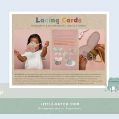 Little Dutch Rijgkaarten Flowers & Butterflies -Little Thingz little dutch little dutch rijgkaarten flowers butt 4