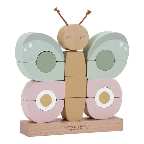 Little Dutch Stapelaar Vlinder 2 Little Dutch Stapelaar Vlinder - Afbeelding 2