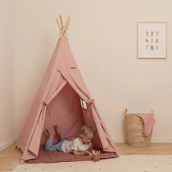 Little Dutch Tipi Tent Roze 1 Little Dutch Tipi Tent Roze